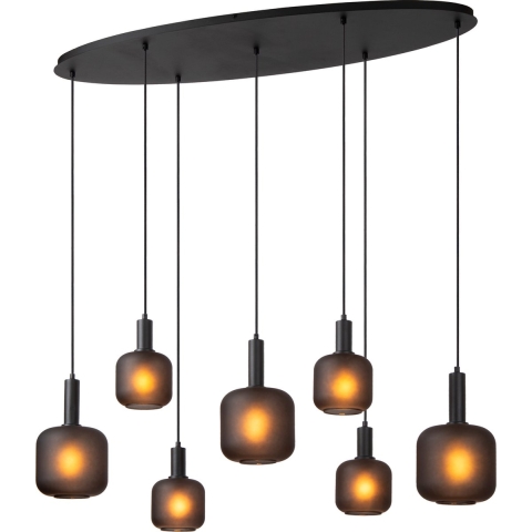 Lucide Eloise 7 Cluster Hanglamp Ovaal Zwart