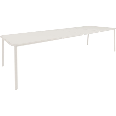 Emu Yard Extensible Table Aluminium Tuintafel 160-270x98 Mat Wit