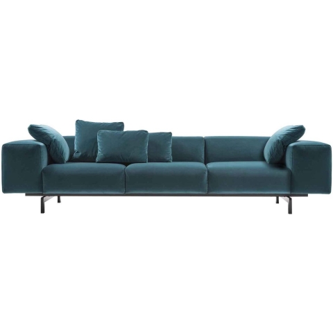 Kartell Largo Velluto Bank 3-zits Teal