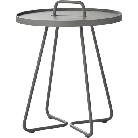 Cane-Line On-the-move Bijzettafel XSØ37 Lichtgrijs