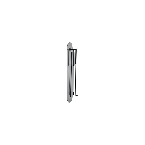 Blomus Ashi Openhaardset Van 3 Wand Zwart