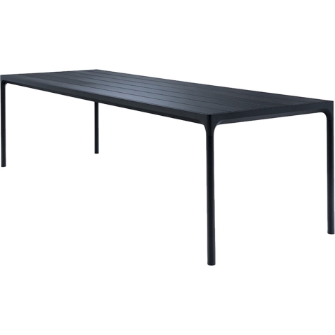 Houe Four Tuintafel 270x90 Bamboe Onderstel Zwart