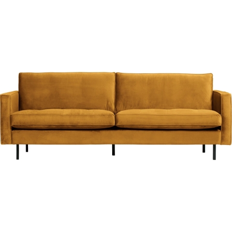 BePureHome Rodeo Velvet Classic Bank 2,5 Zits Oker