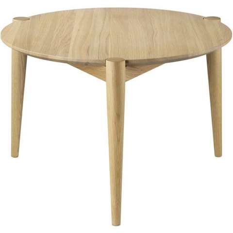 FDB Møbler D102 Bijzettafel Ø55 Eiken Naturel