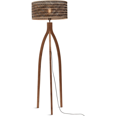 Good&Mojo Java Tripod Vloerlamp Zwart/naturel