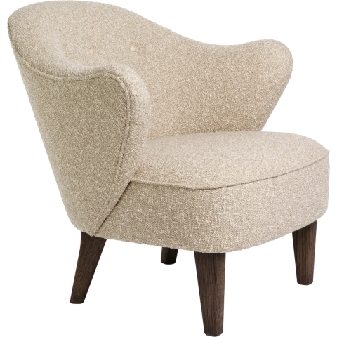 Audo Copenhagen Ingeborg Fauteuil Donker Eiken Leder Buttons / Zero 0001