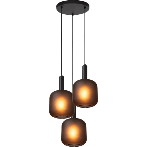 Lucide Eloise Cluster 3 Hanglamp Rond Zwart