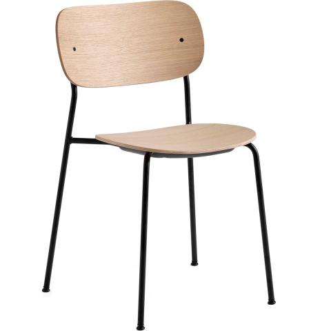 Audo Copenhagen Co Eetkamerstoel Naturel Eiken/zwart