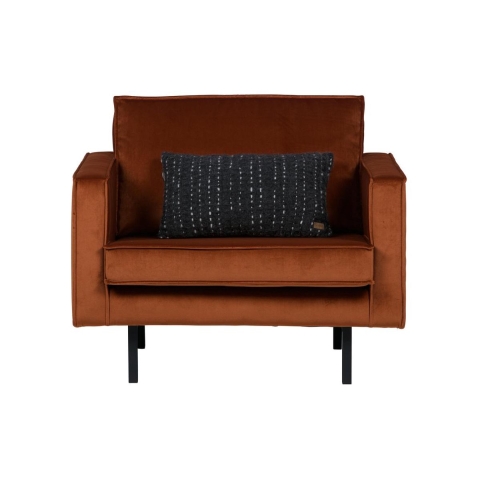 BePureHome Rodeo Velvet Fauteuil Roest