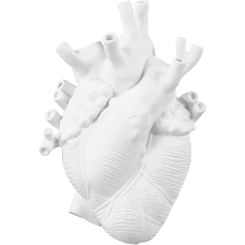 Seletti Love In Bloom Hart Vaas Wit