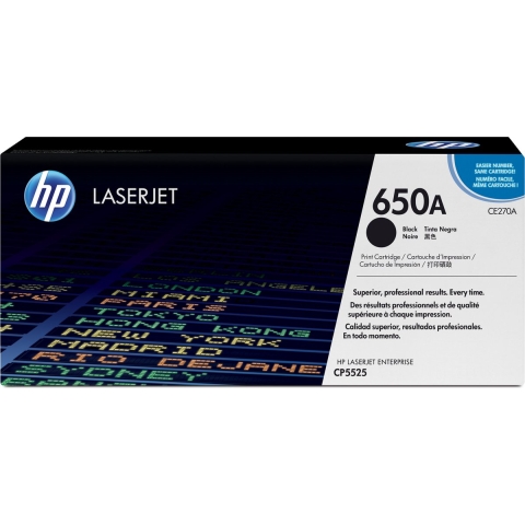 HP 650A originele zwarte LaserJet tonercartridge