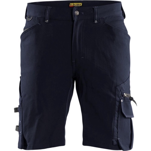 Blåkläder X1900 Werkbroek Kort 4-weg Stretch 1987 - Zonder Spijkerzakken - Blauw - Maat 48 (M)