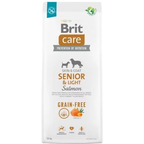 Brit Care - Dog - Grain-free Senior & Light - Zalm - 12 kg