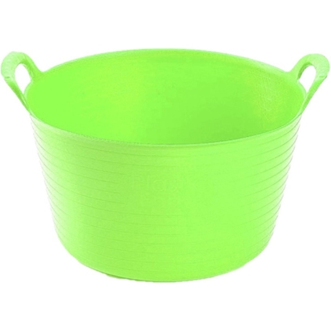 Set van 4x stuks flexibele emmers/wasmanden groen 56 liter -