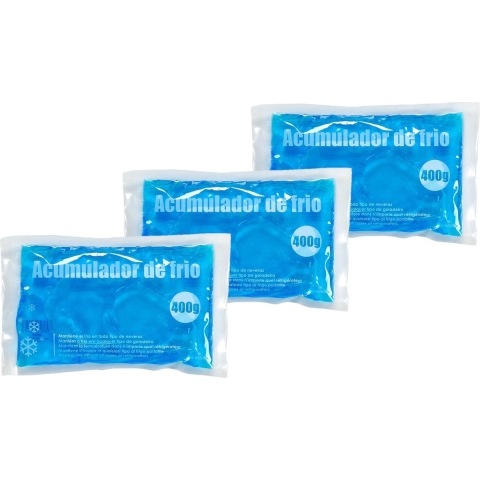Set van 20x stuks herbruikbare flexibele koelelementen/icepacks 22,5 x 14,5 x 3 cm -