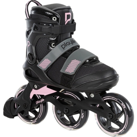 Playlife Fitness GT 110 inline skates 80A zwart/roze maat 42