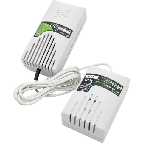 Schabus GX-D3 Gasmelder Met externe sensor werkt op het lichtnet Detectie van Kooldioxide