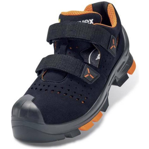 uvex 2 6500241 Veiligheidsandalen ESD S1P Schoenmaat (EU): 41 Zwart, Oranje 1 paar