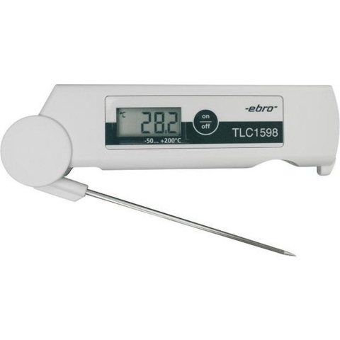 ebro TLC 1598 Insteekthermometer (HACCP) Meetbereik temperatuur -50 tot 200 °C Sensortype Pt1000 Conform HACCP