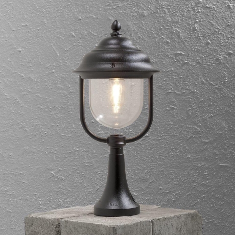 Staande buitenlamp Spaarlamp E27 75 W Konstsmide Parma 7224-750 Zwart
