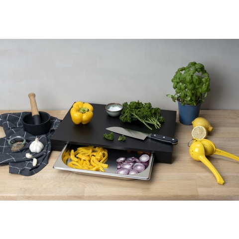 Continenta Snijplank met RVS Lade - Kunststof - 48 cm x 33 cm