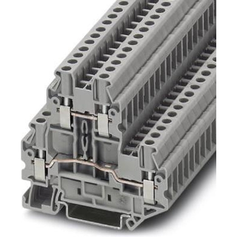 Phoenix Contact UTTB 2,5 3044636 Klem 2-etages Aantal polen: 4 0.14 mm² 4 mm² Grijs 50 stuk(s)