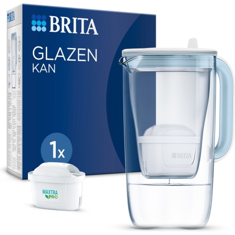 Brita Glas Filterkan + 1 Maxtra Filterpatroon