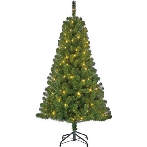 Kunst kerstboom Black Box Charlton 340 tips met licht 155 cm -