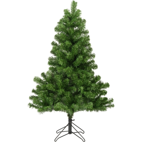 Bellatio Decorations kunst kerstboom - groen - H120 cm - kunststof - 220 takken - kunstboom -