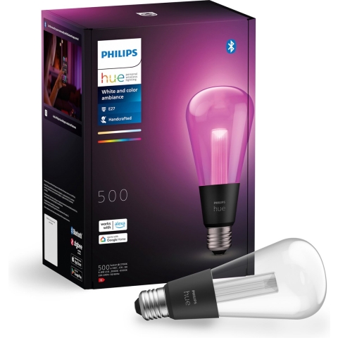 Philips Hue White & Color Ambiance Lightguide Giant Edison ST72 E27 - Wit