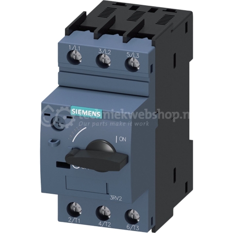 Siemens 3RV2021-4AA10 Vermogensschakelaar 1 stuk(s) Instelbereik (stroomsterkte): 10 - 16 A Schakelspanning (max.): 690 V/AC (b x h x d) 45 x 97 x 97 mm