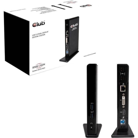 Club 3D USB Gen1 Type A Dual Display Docking Station | Docking stations | Accessoires&Toebehoren - Computer toebehoren | CSV-3242HD