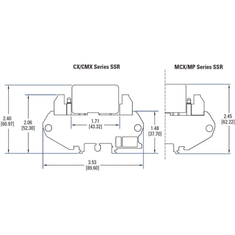 Crydom Halfgeleiderrelais DRA1-MPDCD3 3 A Schakelspanning (max.): 60 V/DC 1 stuk(s)
