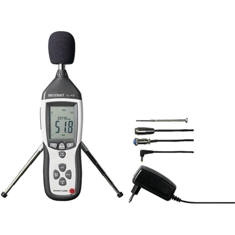 VOLTCRAFT SL-451 Decibelmeter 30 - 130 dB 31.5 Hz - 8 kHz