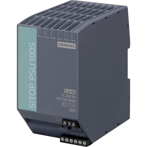 Siemens SITOP PSU100S 24 V/10 A DIN-rail netvoeding 24 V/DC 10 A 240 W Aantal uitgangen: 1 x Inhoud: 1 stuk(s)