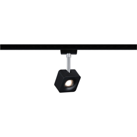 Paulmann Cube 230V-railsysteem lamp URail LED vast ingebouwd 8 W LED Zwart (mat), Chroom