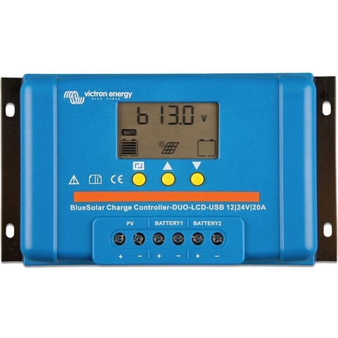 Victron Energy Blue-Solar PWM-LCD&USB Laadregelaar voor zonne-energie PWM 12 V, 24 V 10 A