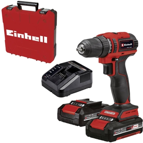 Einhell TE-CD 18/40 Li BL (2x2,0Ah) Power X-Change 4513995 Accu-schroefboormachine 18 V 2000 mAh Li-ion Incl. 2 accus, Incl. lader, Brushless