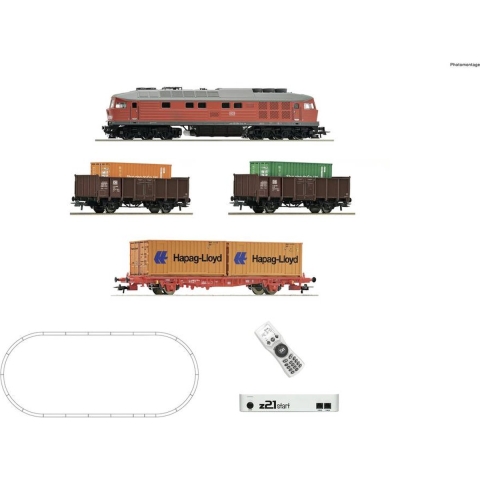 Roco 5110003 H0 z21 digitale startset diesellocomotief BR 232 met goederentrein van de DB AG