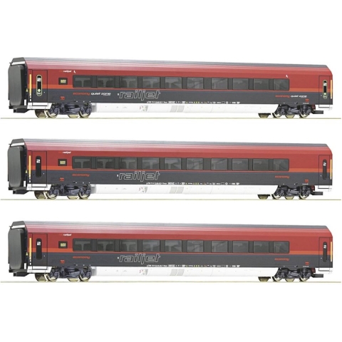 Roco 74041 H0 3-delige set Railjet van de ÖBB