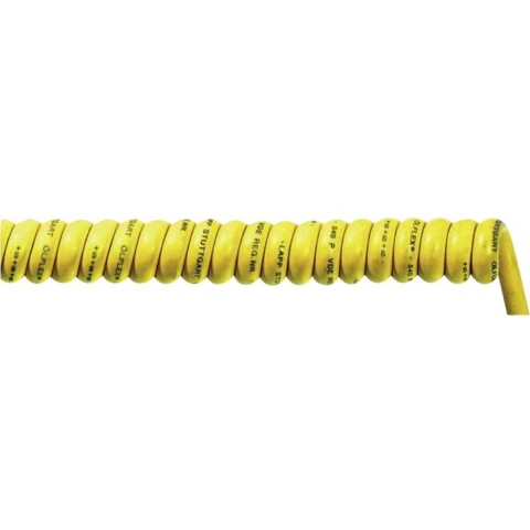 LAPP 73220125 Spiraalkabel ÖLFLEX® SPIRAL 540 P 1000 mm / 3500 mm 2 x 1 mm² Geel 1 stuk(s)