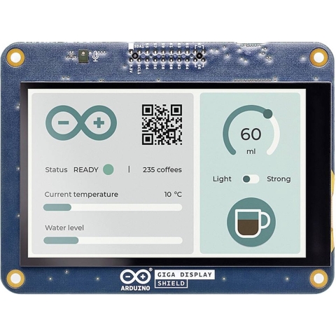 Arduino GIGA Display Shield Touchscreenmonitor 10.1 cm (3.97 inch) 800 x 480 Pixel