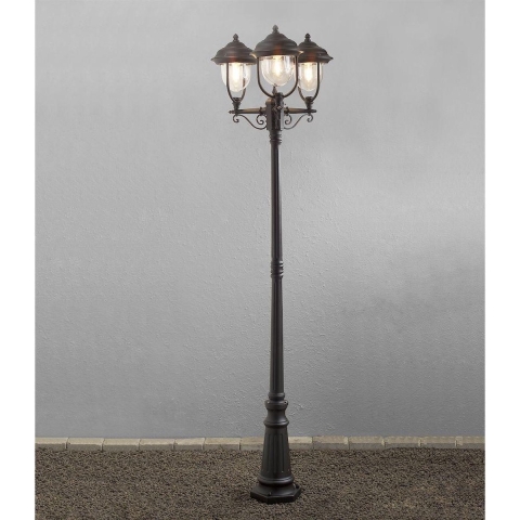 Konstsmide 7227-750 Parma Staande buitenlamp Spaarlamp E27 225 W Zwart