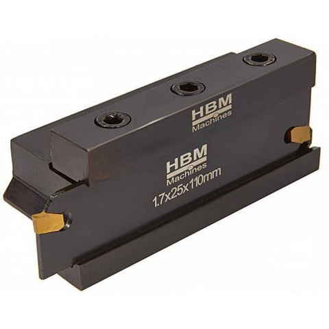 HBM 16 mm afsteekhouder met 2mm HM wisselplaat