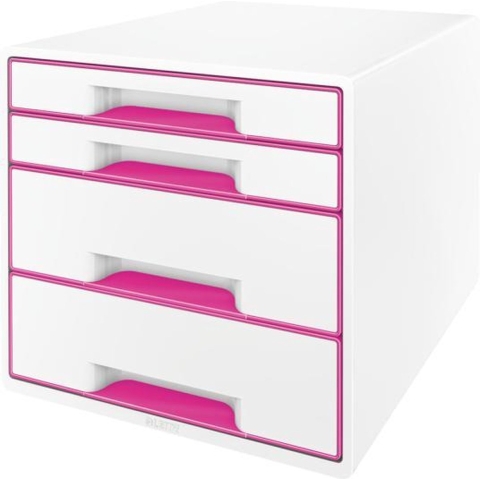 Leitz WOW Cube 5213 5213-20-23 Ladebox Wit 4 x DIN A4 Aantal lades: 4