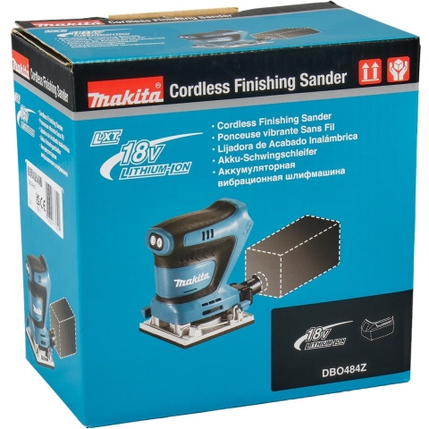 Makita DBO484Z DBO484Z Accu-vlakschuurmachine Zonder accu 18 V 102 x 112 mm