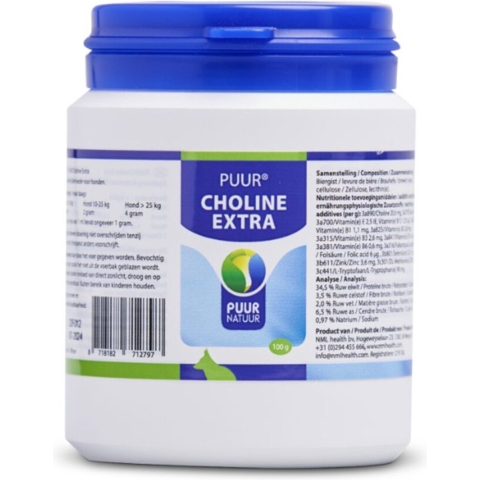 Puur Choline Extra supplement voor de hond 3 x 100 g