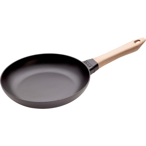 Staub Koekenpan - Zwart - ø 24 cm - geëmailleerde anti-aanbaklaag