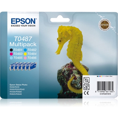 EPSON T0487 KIT zwart en vijf kleuren
