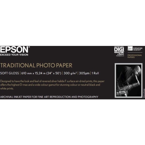 Epson S045055 Traditional photo paper inktjet 330g/m2 610mm